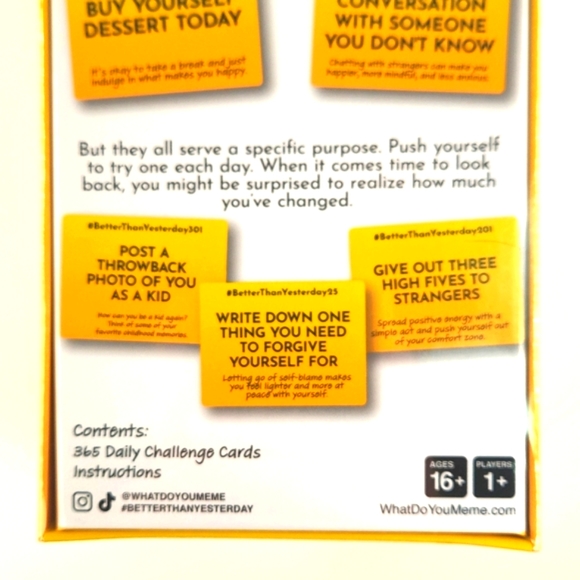 BETTER THAN YESTERDAY 365 Daily Challenge Cards Factory Sealed - Picture 6 of 12